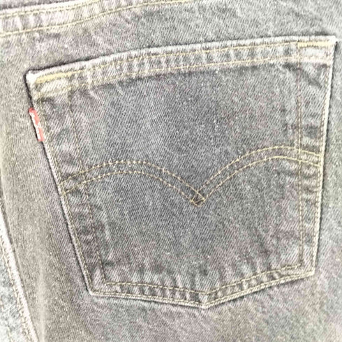 リーバイス Levis MADE IN USA 501-0658 先染めブラック ストレートデニムパンツ ボタン裏653 メンズ W29 L32