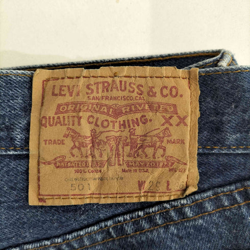リーバイス Levis 80s 501 エルパソ工場 ボタンフライデニムパンツ ボタン裏524 メンズ W29 L36