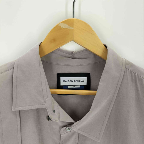 メゾンスペシャル MAISON SPECIAL WAY Asymmetry Prime-Over Shirt メンズ JPN:2