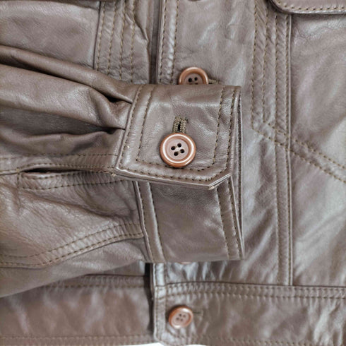 Banana IMPORTED PIG ピッグスエード ノーカラー クロップドジャケット レディース