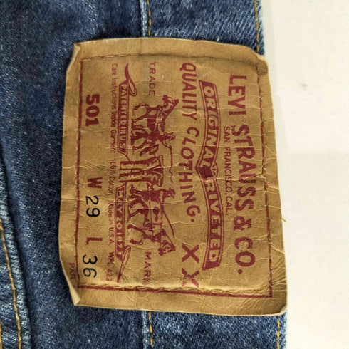 リーバイス Levis 501 USA製 91年製 ボタン裏552 ボタンフライ デニムパンツ メンズ 29×36