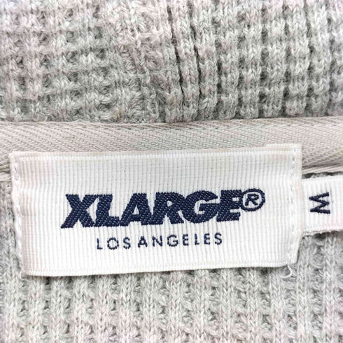 エクストララージ XLARGE ロゴ刺繍 コットン ニット プルオーバー パーカー メンズ JPN:M