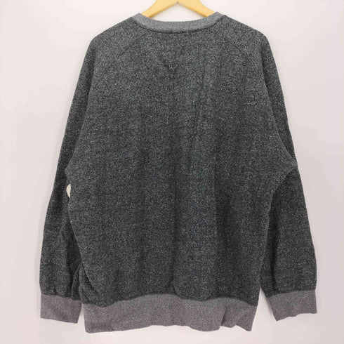 ポールスミス Paul Smith HOMEWEAR 裏起毛 Vガゼット マルチストライプ ラグランスリーブ スウェット トレーナー メンズ LL
