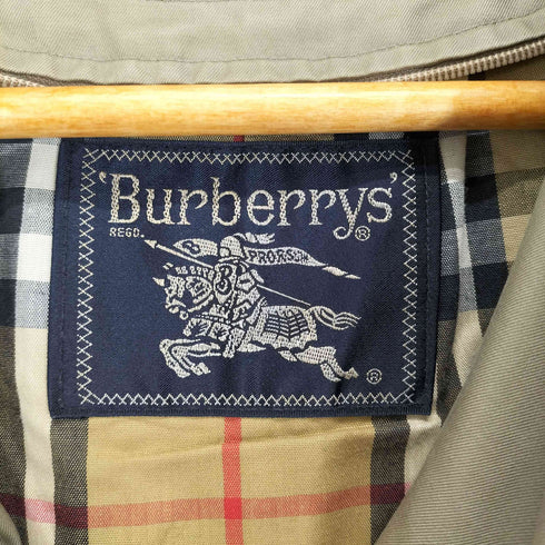 バーバリーズ BURBERRYS 日本製 コットンポリ 裏地ノバチェック ステンカラーコート メンズ