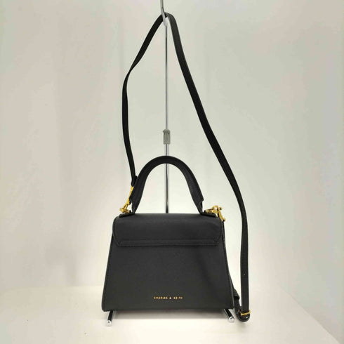 チャールズアンドキース CHARLES&KEITH ハクスリーメタリック プッシュロックトップハンドル レディース
