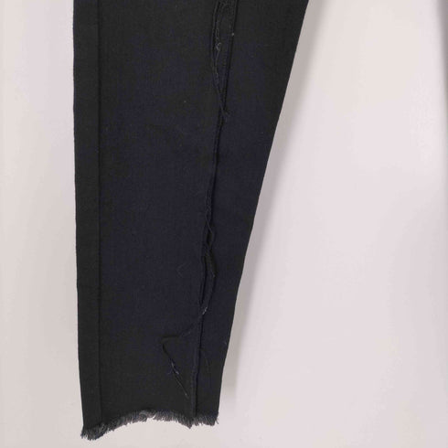 ロック rokh 19SS 再構築デニムパンツ ブラック カットオフデニムパンツ レディース EUR:34