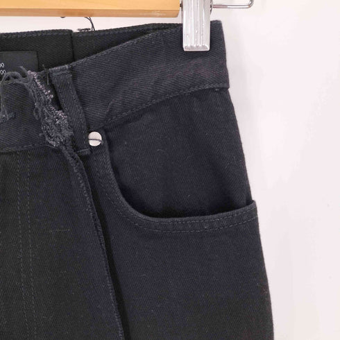 ロック rokh 19SS 再構築デニムパンツ ブラック カットオフデニムパンツ レディース EUR:34