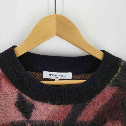 メゾンキツネ MAISON KITSUNE GRAPHIC MOHAIR JACQUARD JUMPER グラフィック モヘア ジャカード ジャンパー メンズ JPN:M