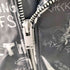 ザラ ZARA FAUX LEATHER PRINTED DOUBLE RIDERS JACKET ペイントデザインダブルライダースジャケット メンズ import:L