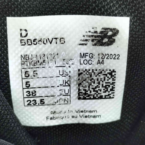 ニューバランス NEW BALANCE BB550VTB ローカット スニーカー レディース JPN:23.5