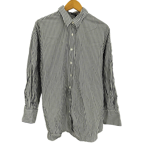 ザラ ZARA ストライプ L/S シャツ レディース import:M