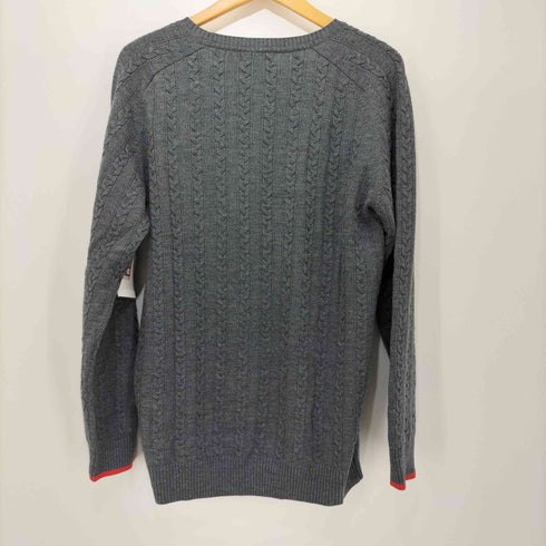 バーバリーブラックレーベル BURBERRY BLACK LABEL ウール プルオーバー ケーブルニット メンズ JPN:3