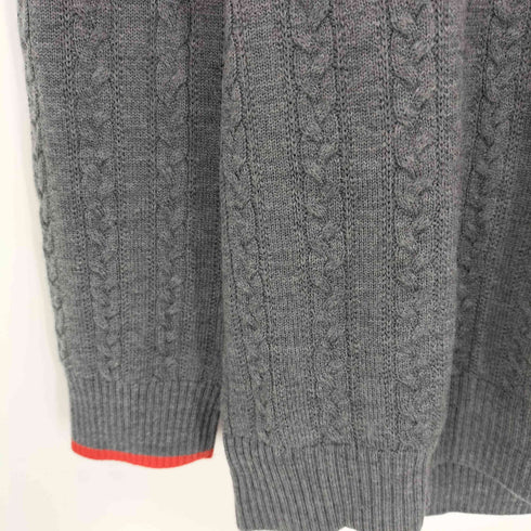 バーバリーブラックレーベル BURBERRY BLACK LABEL ウール プルオーバー ケーブルニット メンズ JPN:3