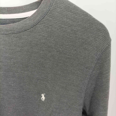 ポロラルフローレン POLO RALPH LAUREN ポニー刺繍 L/S ワッフル Tシャツ メンズ import:M