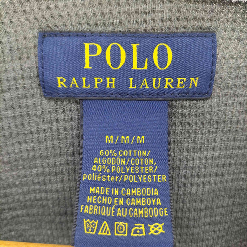 ポロラルフローレン POLO RALPH LAUREN ポニー刺繍 L/S ワッフル Tシャツ メンズ import:M