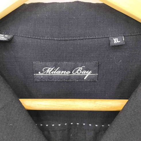 MILANA BAY 90S 2トーン オープンカラー 白ステッチ キューバシャツ S/S メンズ JPN:XL