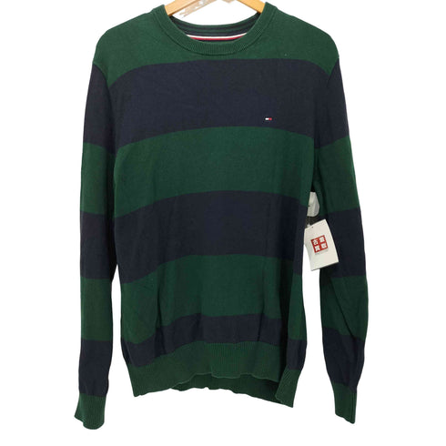 トミーヒルフィガー TOMMY HILFIGER ボーダー L/S コットン ニット メンズ L/G