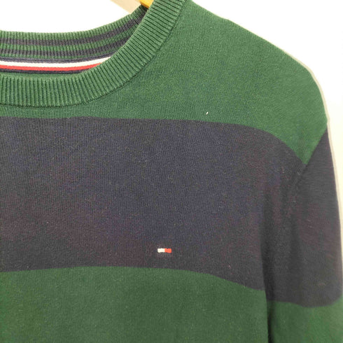 トミーヒルフィガー TOMMY HILFIGER ボーダー L/S コットン ニット メンズ L/G