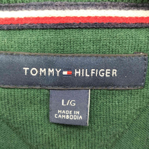トミーヒルフィガー TOMMY HILFIGER ボーダー L/S コットン ニット メンズ L/G