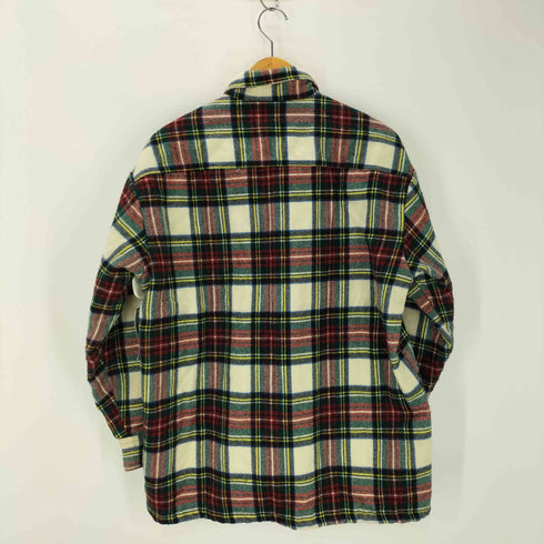 90s-00s チェック柄 CPOシャツジャケット ボックスシルエット メンズ FREE