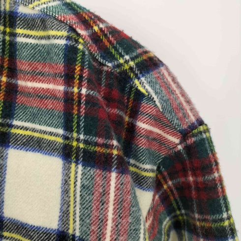 90s-00s チェック柄 CPOシャツジャケット ボックスシルエット メンズ FREE
