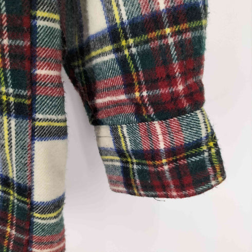 90s-00s チェック柄 CPOシャツジャケット ボックスシルエット メンズ FREE