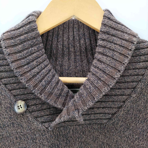 エディーバウアー Eddie Bauer 00s ショールカラー グラフィックデザイン コットンニット メンズ JPN:M