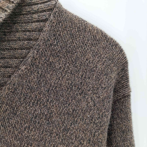 エディーバウアー Eddie Bauer 00s ショールカラー グラフィックデザイン コットンニット メンズ JPN:M
