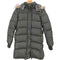 バーバリーブルーレーベル BURBERRY BLUE LABEL 裏地 グレー ノバチェック ラクーンファー 2WAY スナップボタン スタンドネック ダウン コート レディース EUR:38