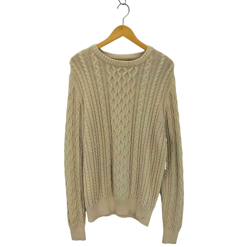 セントジョンズベイ STJOHNS BAY 00s ケーブルコットンニット メンズ import:M