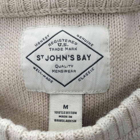 セントジョンズベイ STJOHNS BAY 00s ケーブルコットンニット メンズ import:M