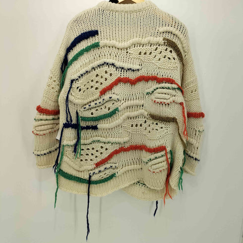 ザラ ZARA エンブロイダリーフリンジニット レディース M-L