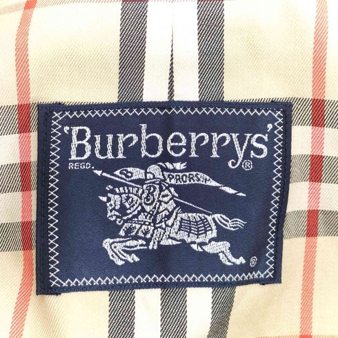 バーバリーズ BURBERRYS イングランド製 裏地ノバチェック ステンカラーコート 玉虫色 メンズ