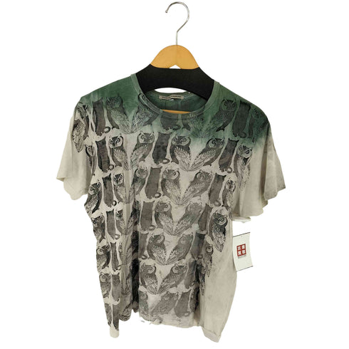 SIMEON FARRAR 汚れ加工 アニマルプリント Tシャツ メンズ import:M