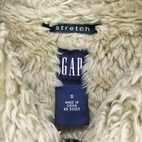 ギャップ Gap STRETCH 00S 襟ボアベロアジップブルゾン メンズ S
