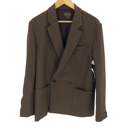 ミスターオリーブ MR.OLIVE RETRO POLYESTER TWILL 2B DOUBLE BREASTED JACKET メンズ