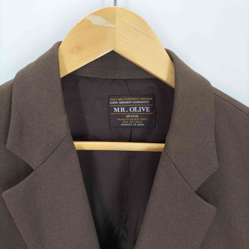 ミスターオリーブ MR.OLIVE RETRO POLYESTER TWILL 2B DOUBLE BREASTED JACKET メンズ
