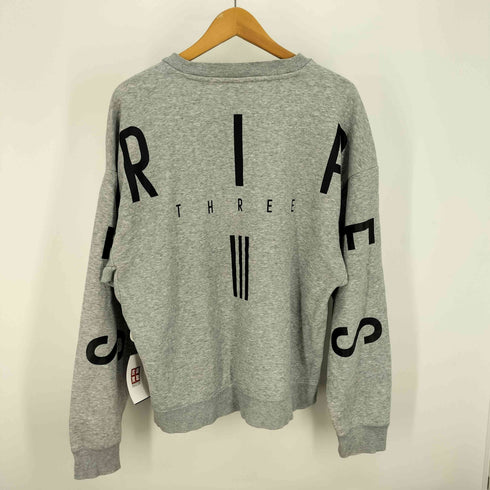 アディダス adidas THREE TRIPE ルーズ シルエット バックプリント スウェット メンズ JPN:M