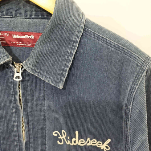 ハイドアンドシーク HIDE AND SEEK ジップアップ コーデュロイジャケット メンズ