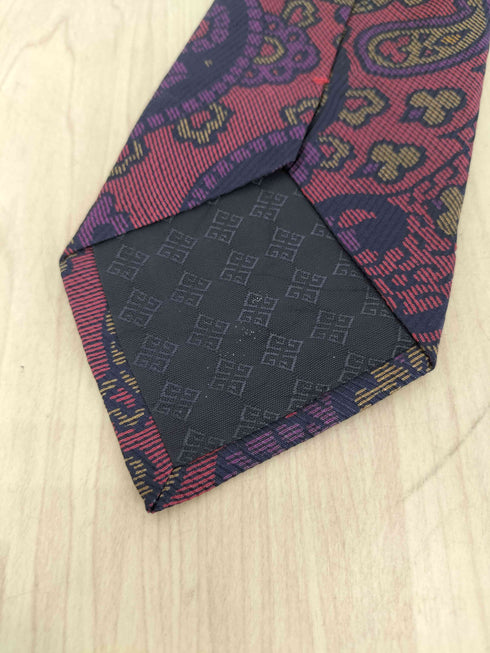 ジバンシィ GIVENCHY GENTLEMAN PARIS ペイズリー柄シルクネクタイ メンズ