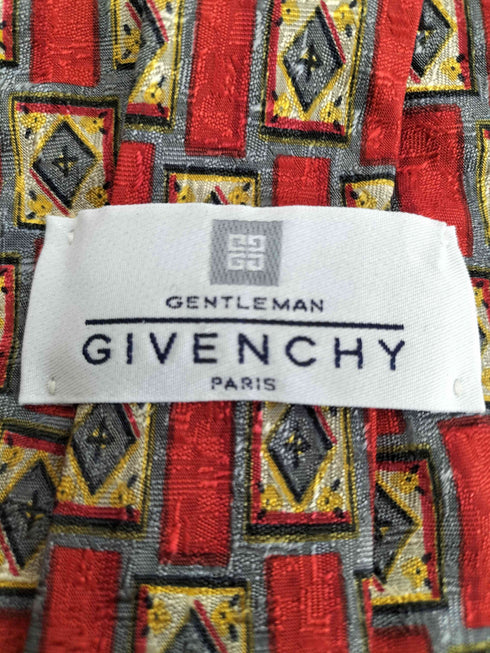 ジバンシィ GIVENCHY MONSIEUR 総柄シルクネクタイ メンズ
