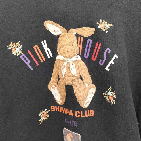ピンクハウス PINK HOUSE うさぎ プリント パーカー フーディー レディース