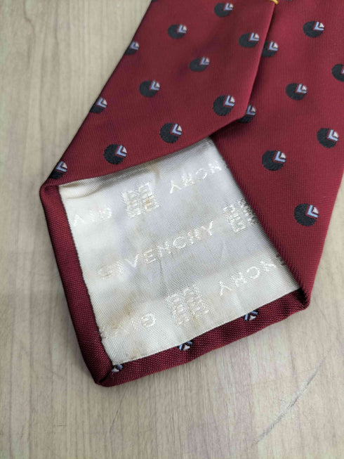 ジバンシィ GIVENCHY MONSIEUR 総柄シルクネクタイ メンズ