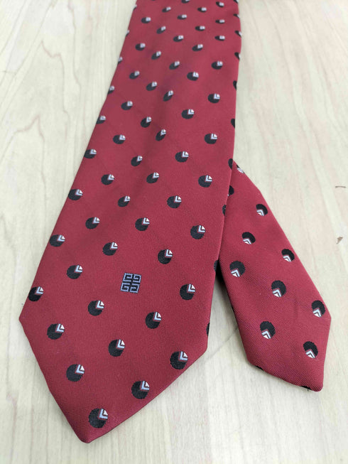 ジバンシィ GIVENCHY MONSIEUR 総柄シルクネクタイ メンズ