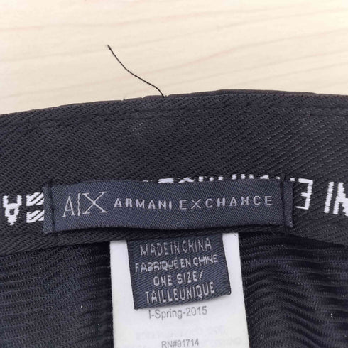 アルマーニエクスチェンジ ARMANI EXCHANGE ロゴプリント ベースボールキャップ メンズ ONE SIZE