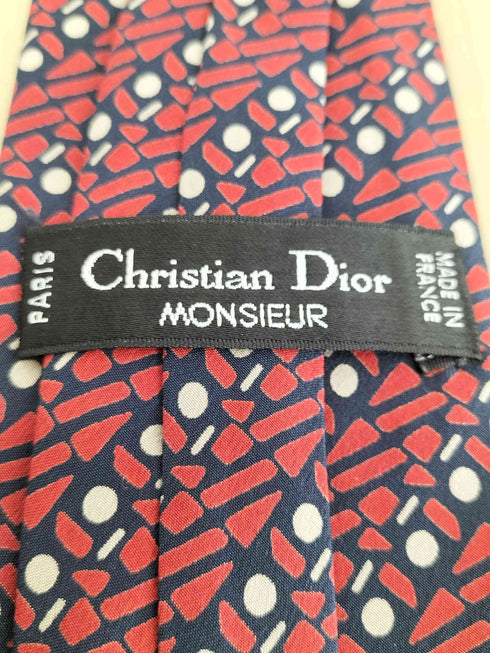 クリスチャンディオール Christian Dior 総柄ネクタイ メンズ