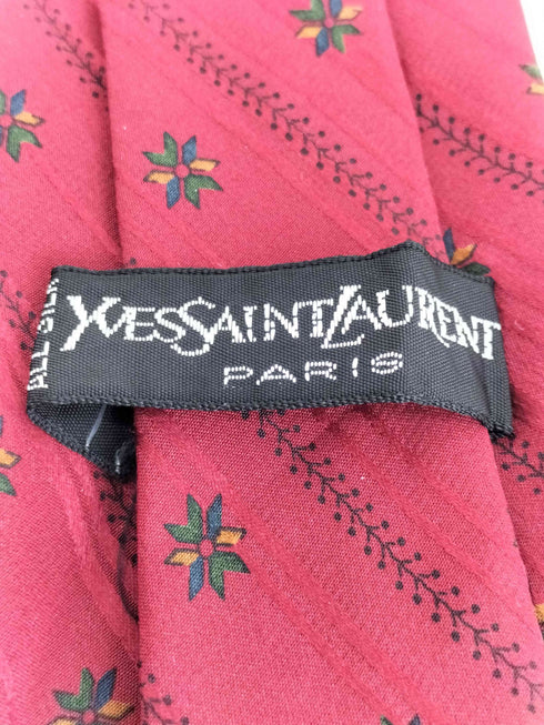 イヴサンローラン Yves Saint Laurent 総柄ネクタイ メンズ