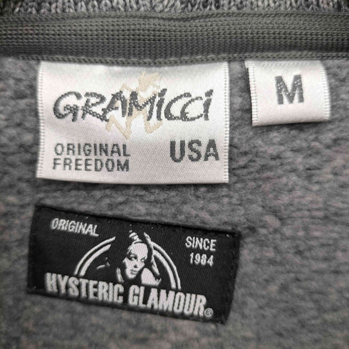 ヒステリックグラマー HYSTERIC GLAMOUR WOMAN LOGO刺繍PK フリース ジップアップ パーカー メンズ import:M