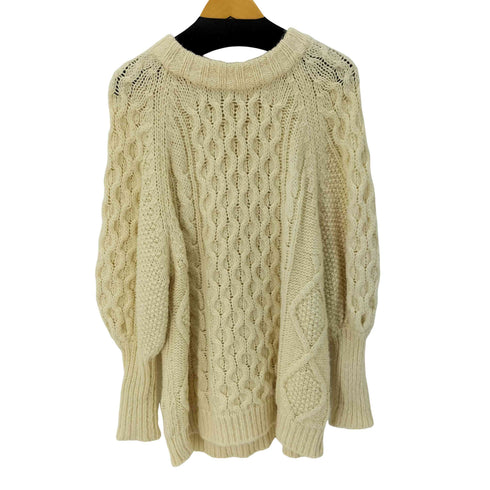 エピヌ epine arm volume cable knit レディース