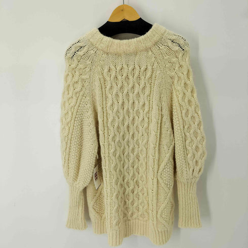 エピヌ epine arm volume cable knit レディース